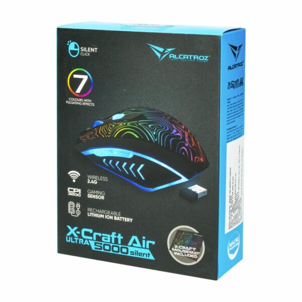 Mouse X-Craft Air Ultra 5000 Silent ALCATROZ Wireless - Imagen 3
