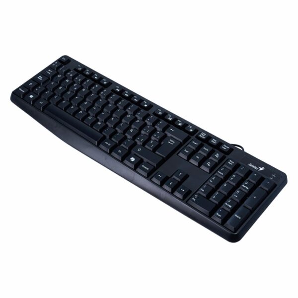 Teclado Clásico Negro Conexión Por USB KB-117 GENIUS Con Cable