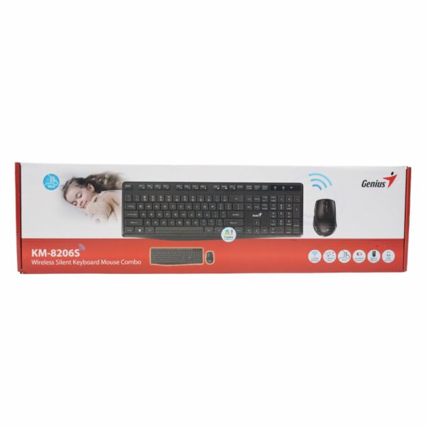 Teclado Y Mouse KM-8206S Negro GENIUS Wireless - Imagen 4