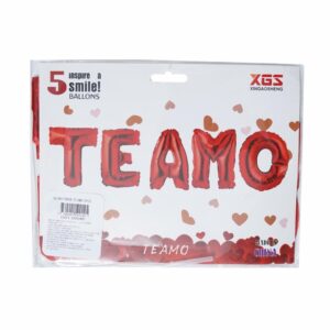 Globo Frase Te Amo 5Pcs COLOR TOYS 16X22X1