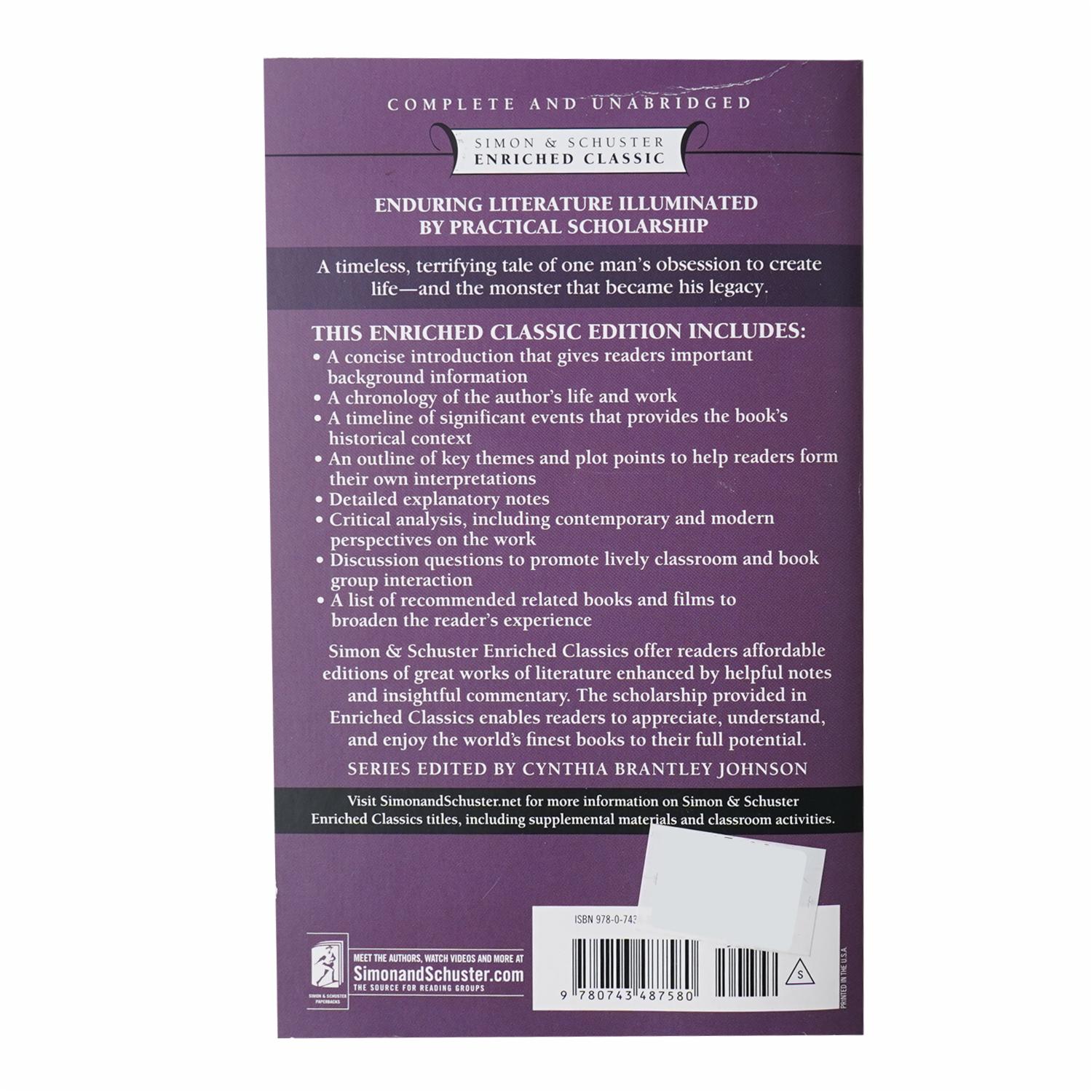 Libro Frankenstein SIMON & SCHUSTER 307 Páginas - Imagen 2