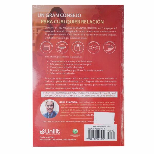 Libro Los 5 Lenguajes Del Amor Para Solteros ALFAGUARA 136 Páginas - Imagen 2