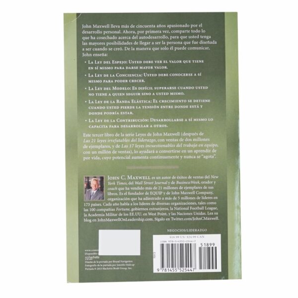 Libro Las 15 Leyes Indispensables CENTER STREET 269 Páginas - Imagen 2