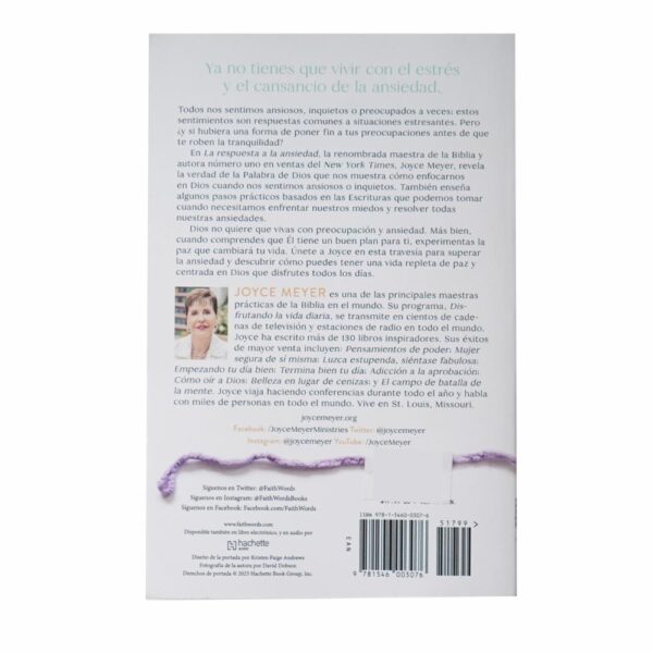 Libro La Respuesta A La Ansiedad HACHETTE 138 Páginas - Imagen 2