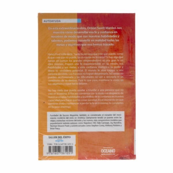 Libro El Poder De Creer En Uno Mismo TALLER DEL ÉXITO 178 Páginas - Imagen 2