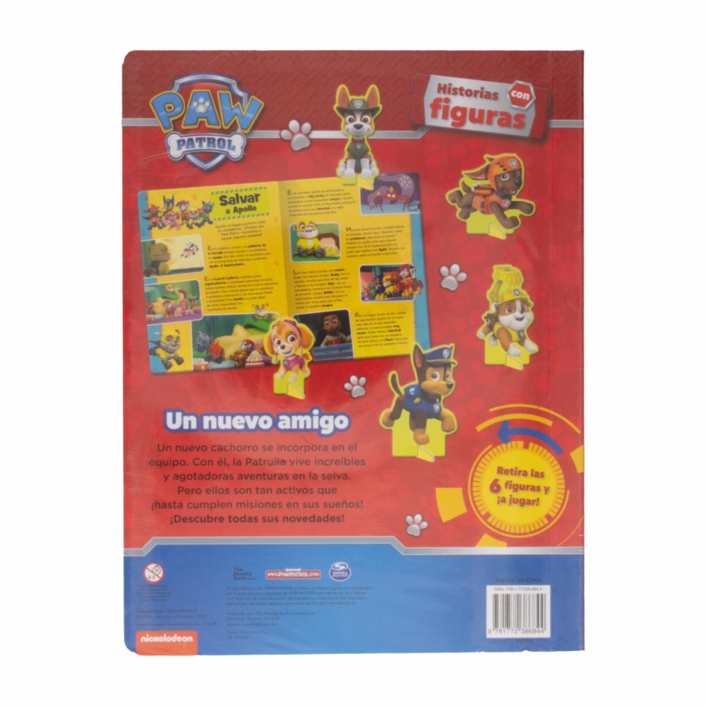 Libro Historias Con Figuras Paw Patrol Un Nuevo Amigo NICKELODEON 12 Páginas - Imagen 2