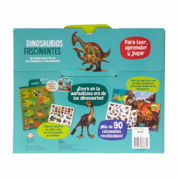 Libro Dinosaurios Fascinantes Mi Primer Maletín MR.BOOKS Más de 90 Stickers - Imagen 2