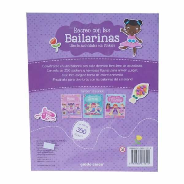 Libro Recreo Con Las Bailarinas+Stickers LATINBOOKS 45 Páginas - Imagen 2