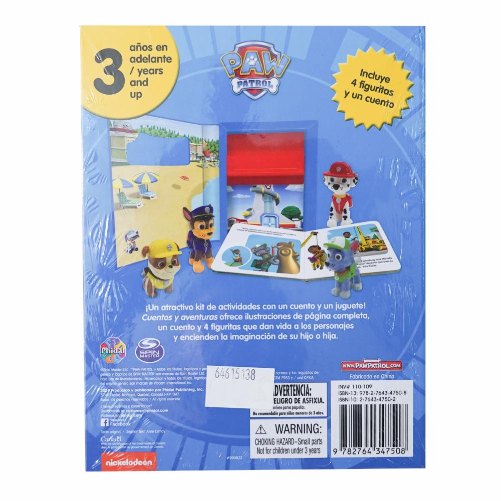 Libro Set Cuentos Y Aventuras Nick Paw Patrol PHIDAL 24 Páginas - Imagen 2