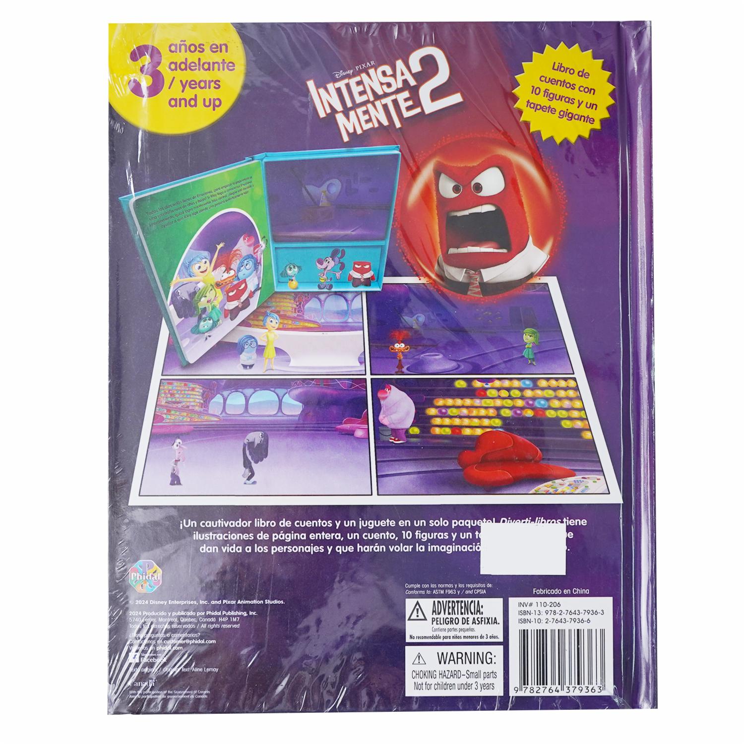 Libro Disney Intensamente 2 Divertilibros DISNEY 10 Páginas
