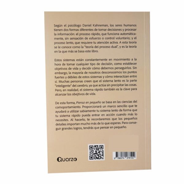 Libro Piensa En Pequeño QUARZO 235 Páginas - Imagen 2