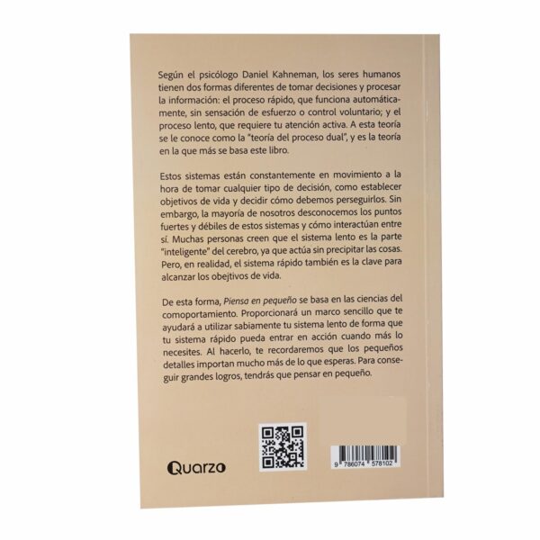 Libro Piensa En Pequeño QUARZO 235 Páginas - Imagen 2