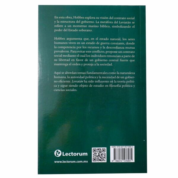 Libro Leviatán Parte I Y Ii LECTORUM 293 Páginas - Imagen 2