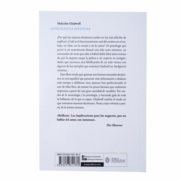 Libro Blink: Inteligencia Intuitiva MR.BOOKS 293 Páginas - Imagen 2