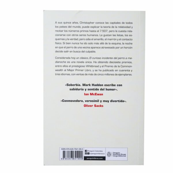 Libro El Curioso Incidente Del Perro A Medianoche DEBOLSILLO 265 Páginas - Imagen 2