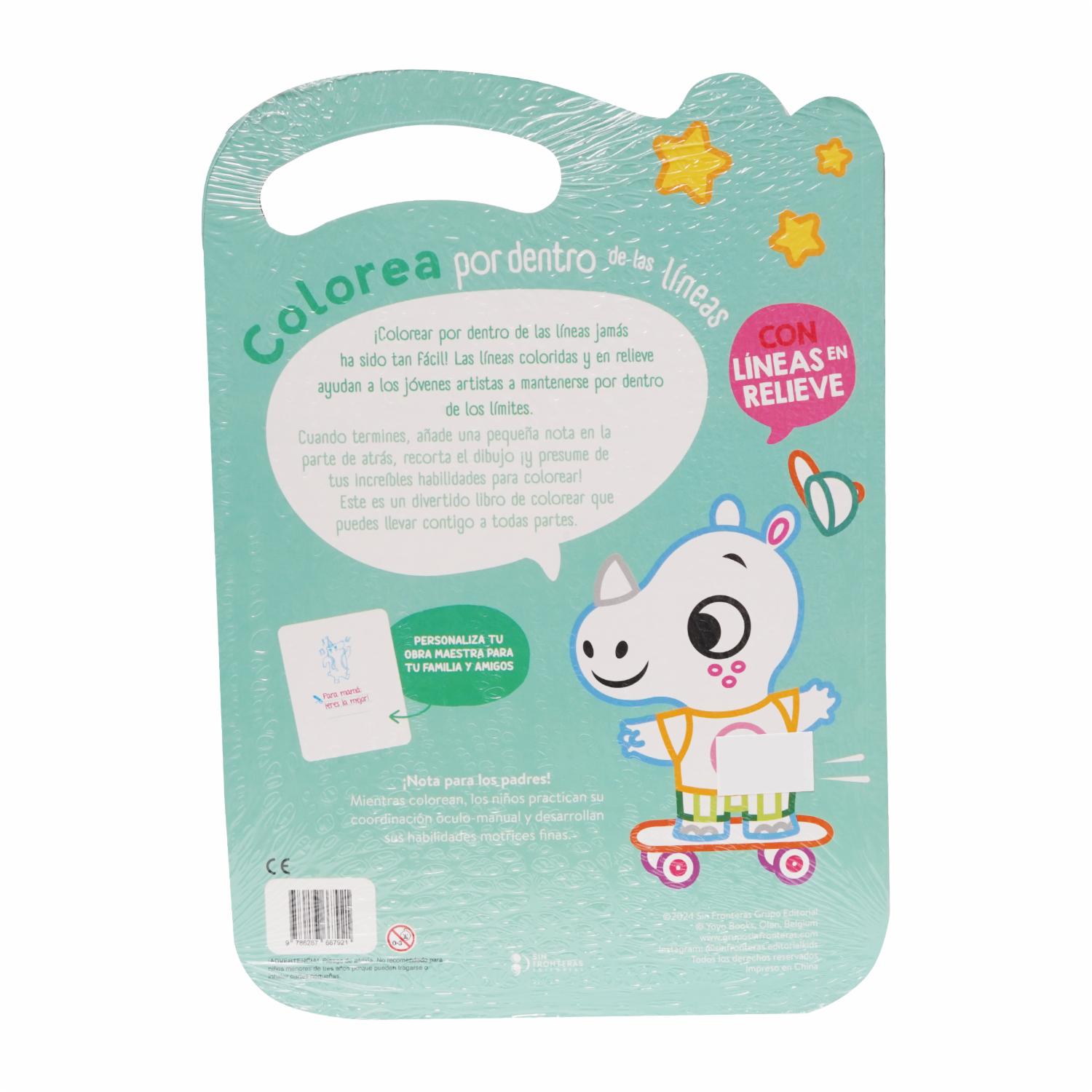 Libro Lechuza Colorea Por Dentro De Las Lineas Colección Llévame Contigo SIN FRONTERAS 20 Páginas - Imagen 2