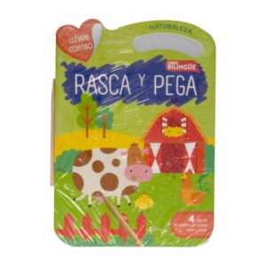 Libro Naturaleza Rasca Y Pega Colección Llévame Contigo SIN FRONTERAS 9 Páginas