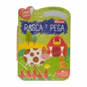 Libro Naturaleza Rasca Y Pega Colección Llévame Contigo SIN FRONTERAS 9 Páginas