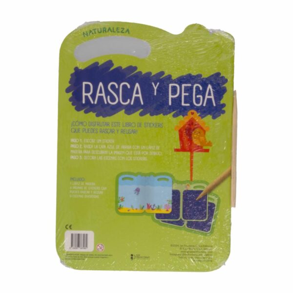 Libro Naturaleza Rasca Y Pega Colección Llévame Contigo SIN FRONTERAS 9 Páginas - Imagen 2