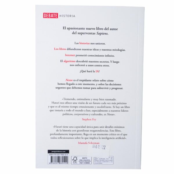 Libro Nexus DEBATE 601 Páginas - Imagen 2