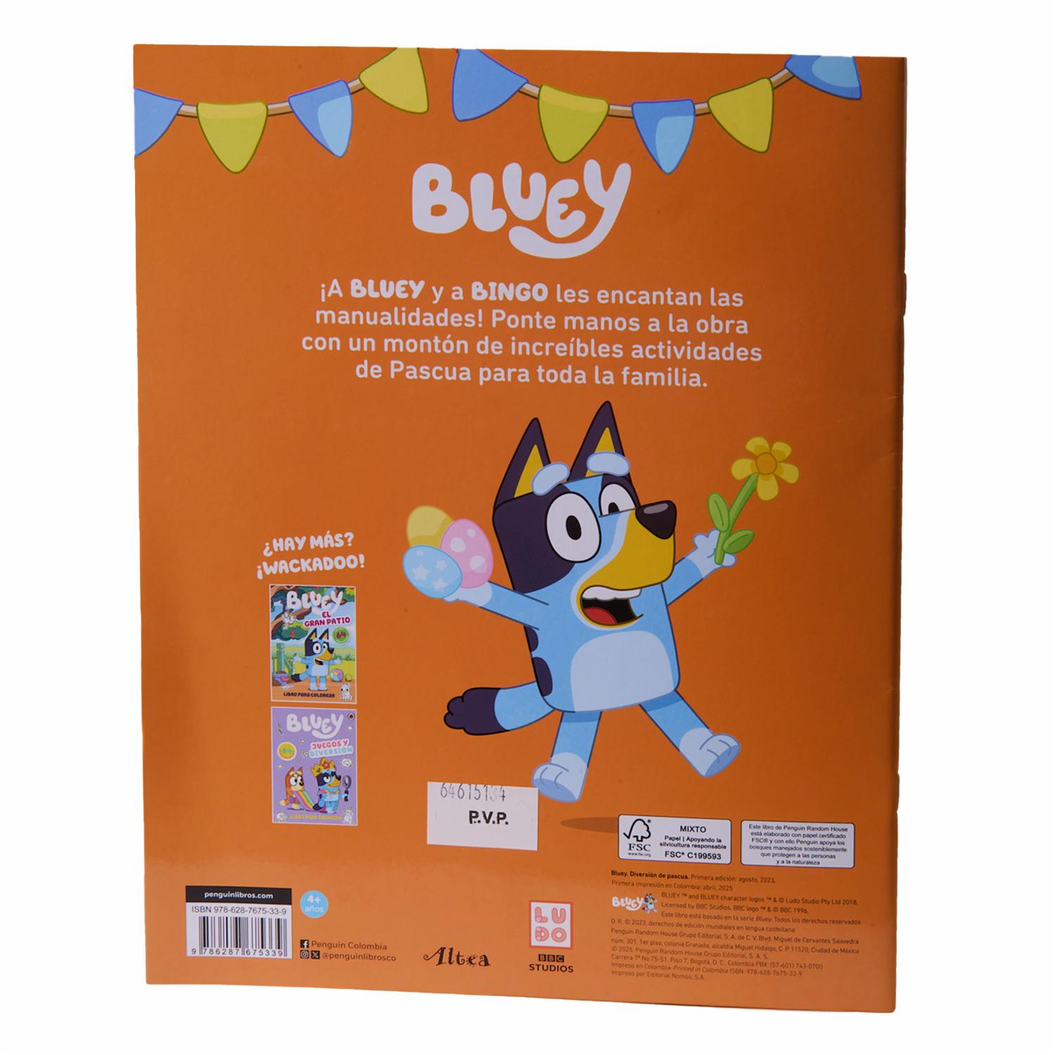 Libro Bluey Diversión De Pascua ALTEA 25 Páginas