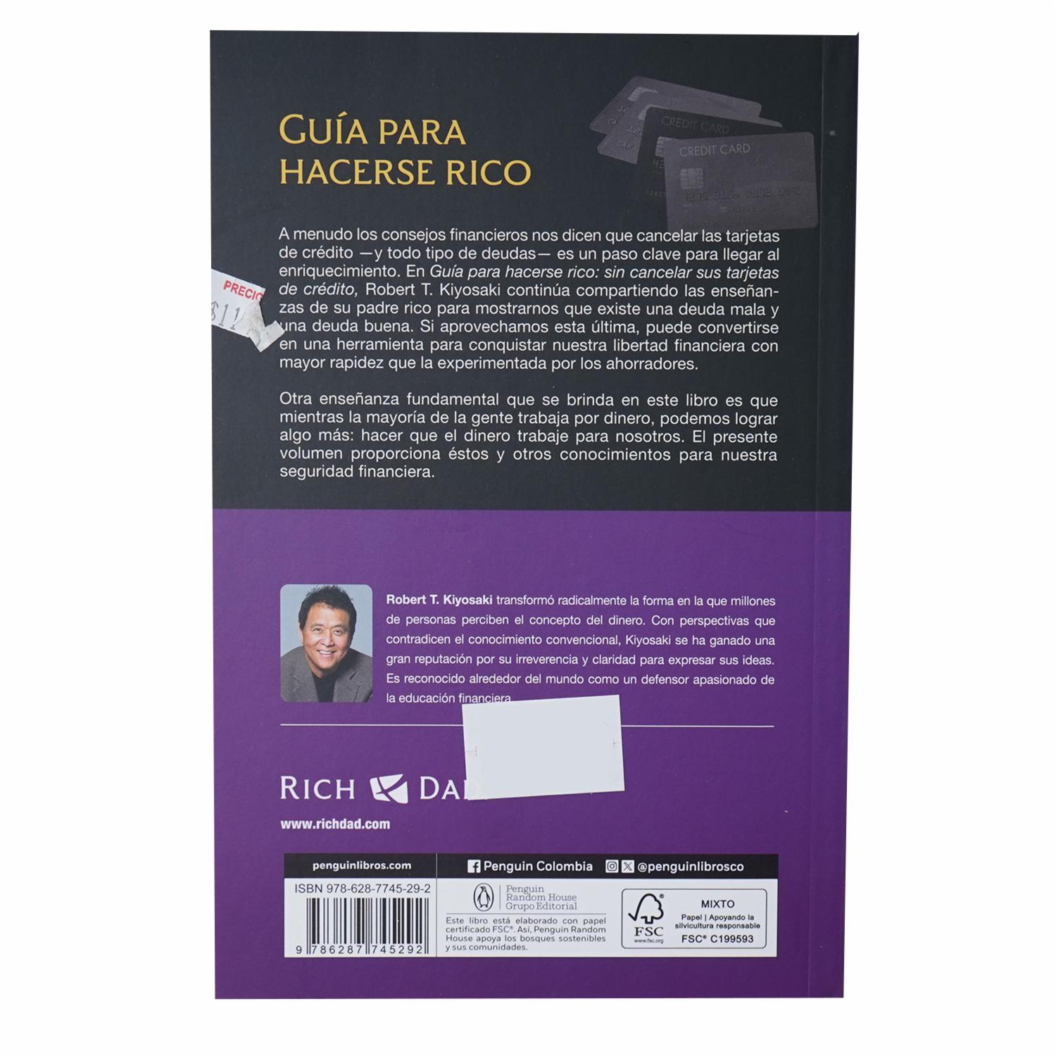 Libro Guía Para Hacerse Rico Sin Cancelar Sus Tarjetas De Crédito DEBOLSILLO 151 Páginas