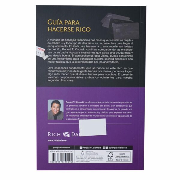 Libro Guía Para Hacerse Rico Sin Cancelar Sus Tarjetas De Crédito DEBOLSILLO 151 Páginas - Imagen 2