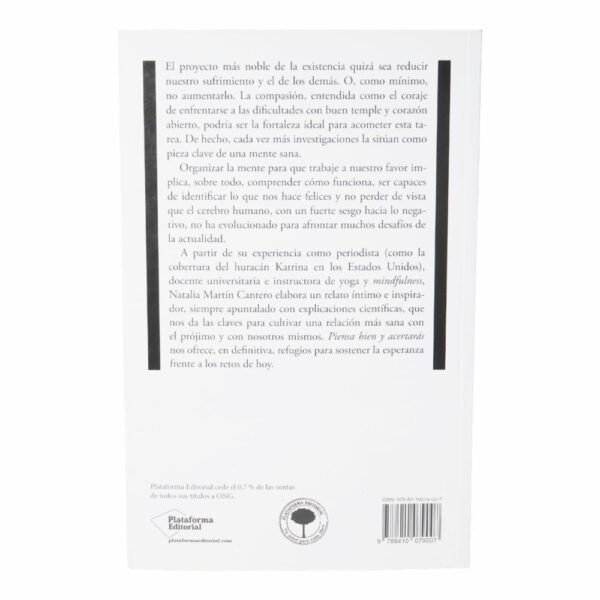 Libro Piensa Bien Y Acertaras PLATAFORMA EDITORIAL 168 Páginas - Imagen 2
