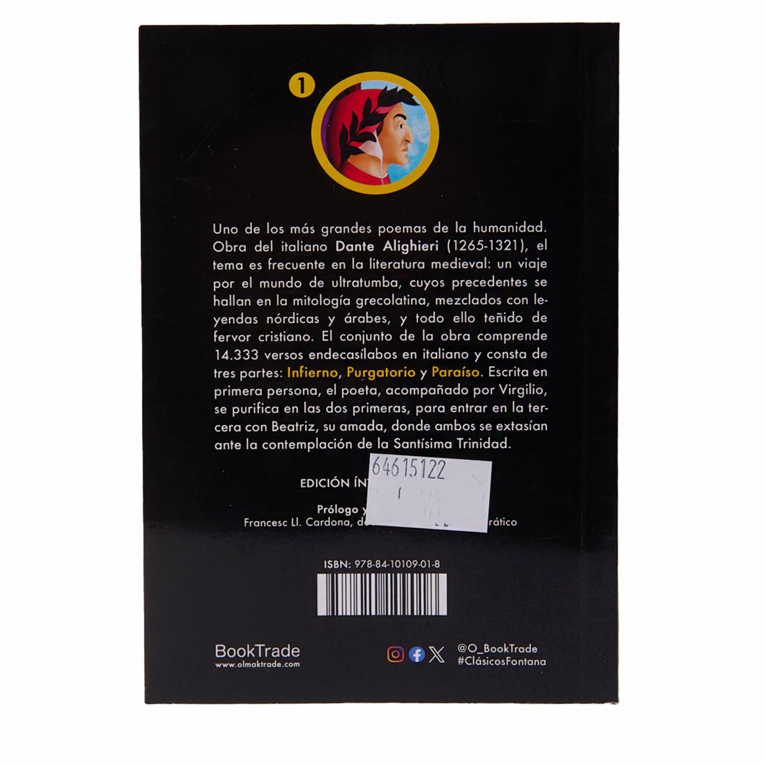 Libro La Divina Comedia FONTANA 349 Páginas - Imagen 2