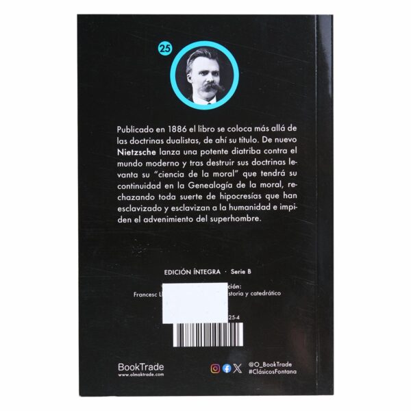 Libro Mas Alla Del Bien Y Del Mal FONTANA 250 Páginas - Imagen 2