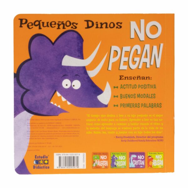 Libro Pequeños Dinos No Pegan ESTUDIO DIDACTICO 18 Páginas - Imagen 2