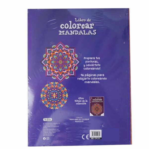Libro De Colorear Mandalas EDICIONES SALDAÑA 96 Páginas - Imagen 2