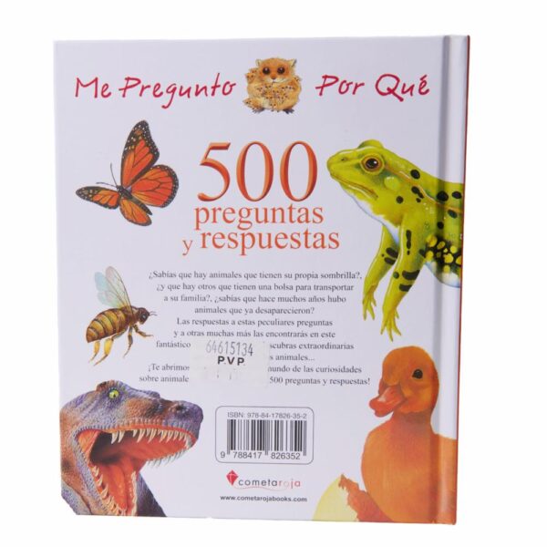 Libro 500 Preguntas Y Respuestas De Animales COMETA ROJA 259 Páginas - Imagen 2