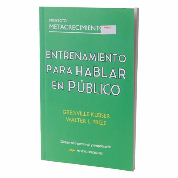 Libro Entrenamiento Para Hablar Publico MESTAS 157 Páginas
