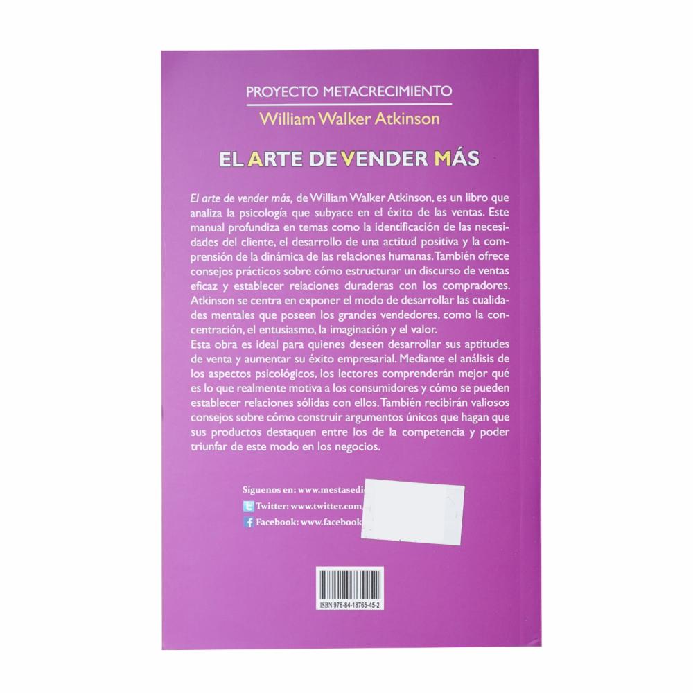 Libro El Arte De Vender Mas MESTAS 190 Páginas - Imagen 2