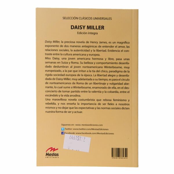 Libro Daisy Miller MESTAS 93 Páginas - Imagen 2