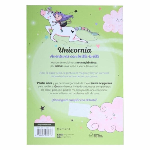 Libro Unicornia 10 Una Fiesta De Pijama MONTENA 117 Páginas - Imagen 2