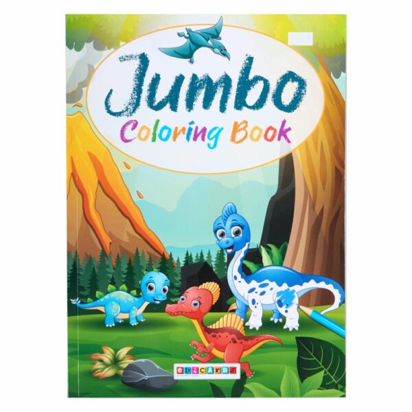 Libro Dinos Mi Gran Libro De Coloring Book Jumbo EDIDAC 15 Páginas