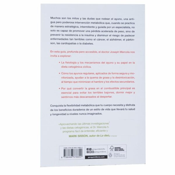 Libro El Poder Del Ayuno Keto DEBOLSILLO 252 Páginas - Imagen 2
