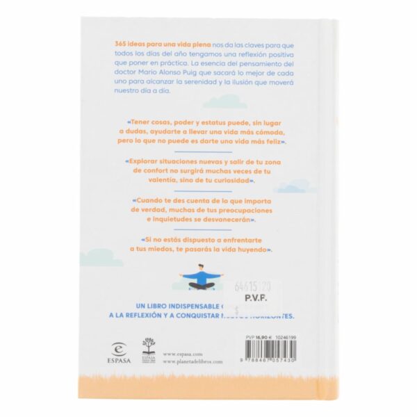 Libro 365 Ideas Para Una Vida Plena ESPASA 374 Páginas - Imagen 2