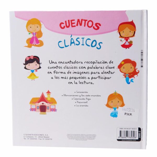 Libro Cuentos Clásicos 5 Cuentos Con Pictogramas SUSAETA 35 Páginas - Imagen 2