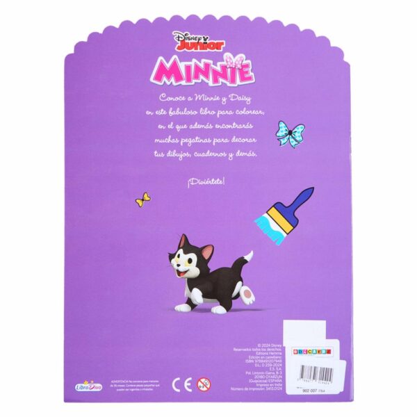 Libro Minnie Color Con Pegatinas Fondo Morado LIBRO DIVO 20 Páginas - Imagen 2