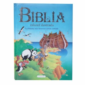 Libro El Gran Libro De Biblia Infantil Azul SERVILIBRO 150 Páginas