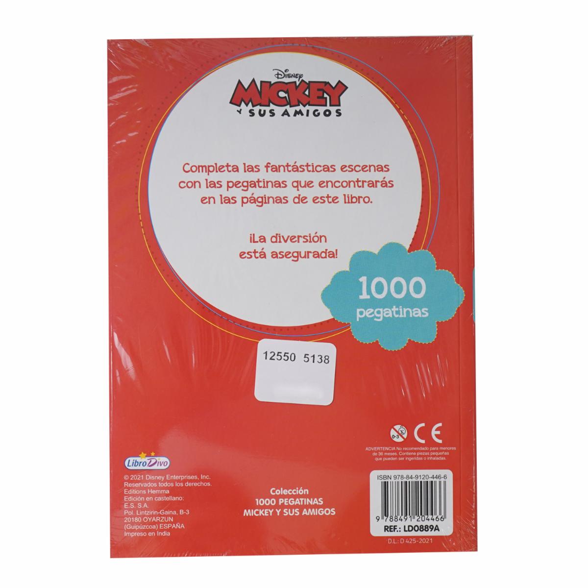 Libro 1000 Pegatinas De Mickey Y Sus Amigos PLUTÓN 48 Páginas - Imagen 2