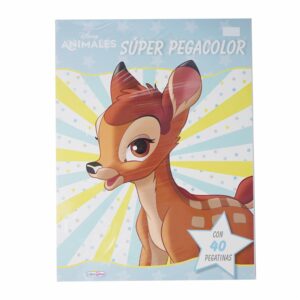 Libro Animales Disney Super Pegacolor DISNEY 40 Páginas