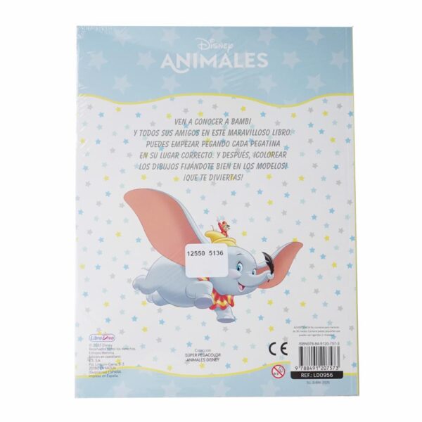 Libro Animales Disney Super Pegacolor DISNEY 40 Páginas - Imagen 2