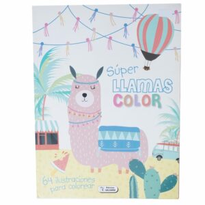 Libro Super Llamas Color SALDAÑA 54 Páginas