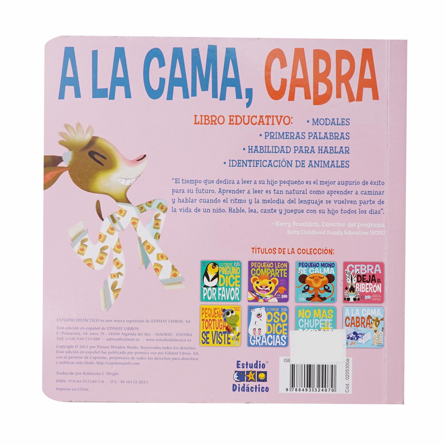 Libro A La Cama Cabra ESTUDIO DIDACTICO 15 Páginas - Imagen 2