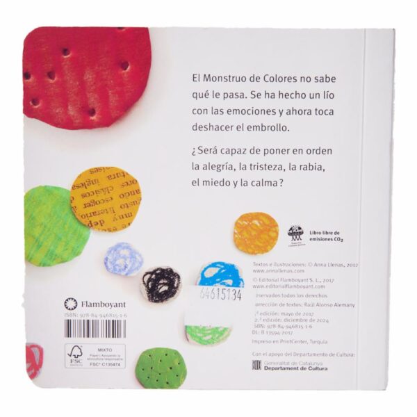 Libro El Monstruo De Colores (Cartón) ESPASA 120 Páginas - Imagen 2