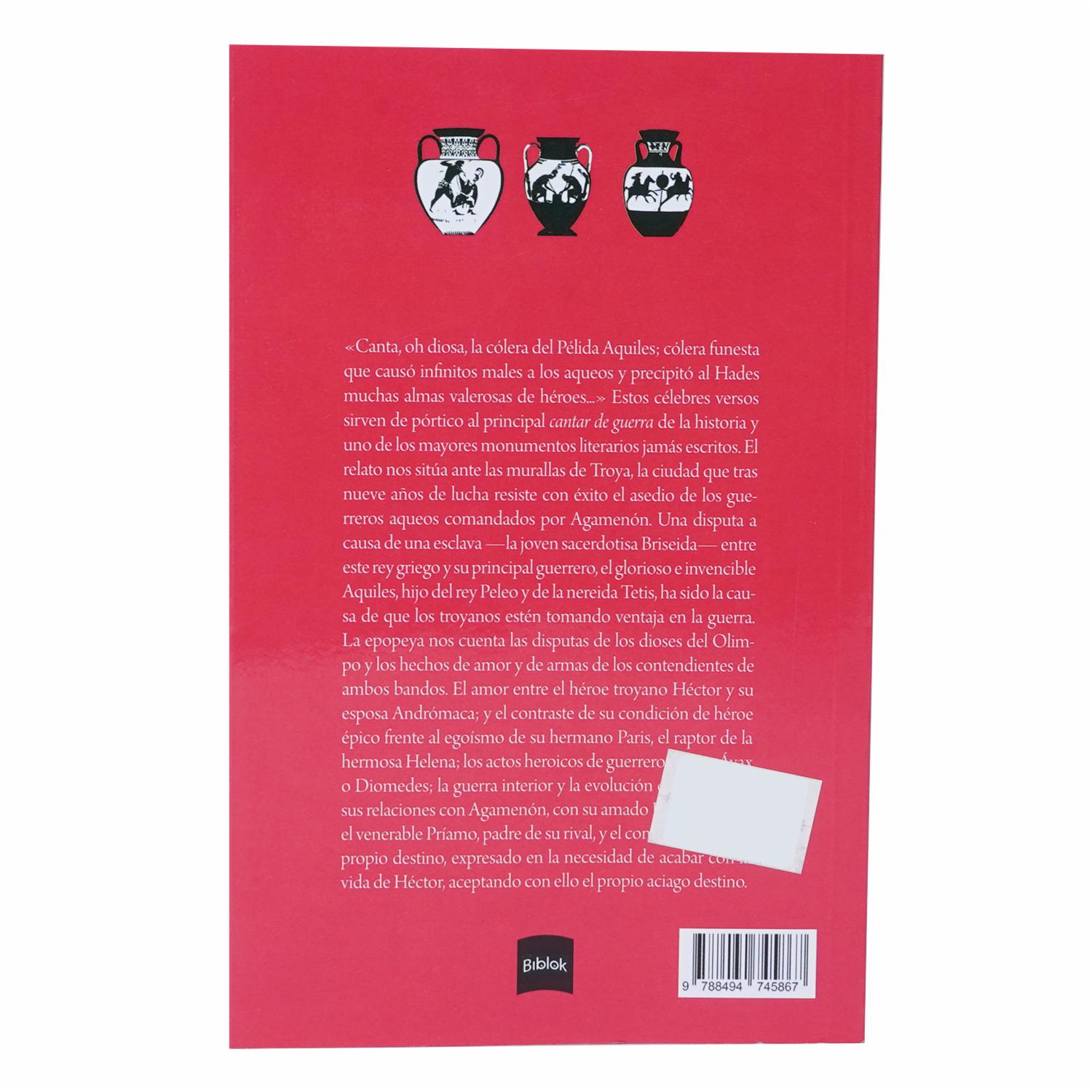 Libro Ilíada BIBLOK BOOK 416 Páginas
